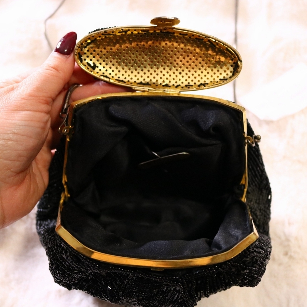 FREE SHIPPING Elegant Carla Marchi La Regale Evening Bag, 1960 'S Vintage - Picture 3 of 6